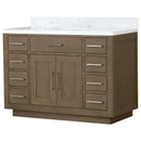 Lexora Abbey 48 in W x 22 in D Single Bath Vanity and Carrara Marble Top