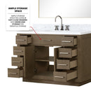 Lexora Abbey 48 in W x 22 in D Single Bath Vanity and Carrara Marble Top