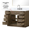 Lexora Abbey 48 in W x 22 in D Single Bath Vanity, Carrara Marble Top, and Faucet Set