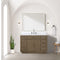 Lexora Abbey 48 in W x 22 in D Single Bath Vanity, Carrara Marble Top, and Faucet Set