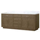 Lexora Abbey 80 in W x 22 in D Double Bath Vanity and Carrara Marble Top