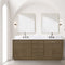 Lexora Abbey 80 in W x 22 in D Double Bath Vanity, Carrara Marble Top, and 36 in Mirrors