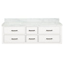 Lexora Castor 60" W x 22" D Bath Vanity and Carrara Marble Top