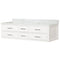 Lexora Castor 72" W x 22" D White Double Bath Vanity and Carrara Marble Top