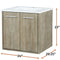 Lexora Fairbanks 24" W x 20" D Rustic Acacia Single Bath Vanity