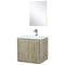 Lexora Fairbanks 24" W x 20" D Rustic Acacia Bath Vanity Cultured Marble Top with Faucet Set and 18" Mirror