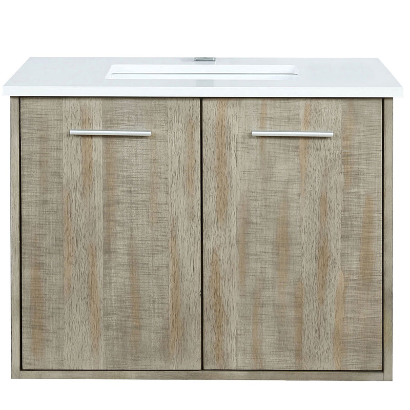 Lexora Fairbanks 30" W x 20" D Rustic Acacia Single Bath Vanity