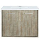 Lexora Fairbanks 30" W x 20" D Rustic Acacia Single Bath Vanity