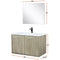 Lexora Fairbanks 36" W x 20" D Rustic Acacia Bath Vanity Cultured Marble Top with Faucet Set and 28" Mirror