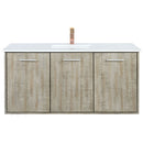 Lexora Fairbanks 48" W x 20" D Rustic Acacia Bath Vanity White Quartz Top with Faucet Set