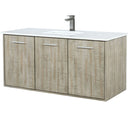 Lexora Fairbanks 48" W x 20" D Rustic Acacia Bath Vanity Cultured Marble Top with Faucet Set