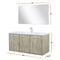 Lexora Fairbanks 48 " W x 20 " D Rustic Acacia Bath Vanity Cultured Marble Top with Faucet Set and 43" Mirror