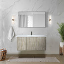 Lexora Fairbanks 48 " W x 20 " D Rustic Acacia Bath Vanity Cultured Marble Top with Faucet Set and 43" Mirror