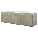 Lexora Fairbanks 72 " W x 20 " D Rustic Acacia Double Bath Vanity