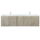 Lexora Fairbanks 80 " W x 20 " D Rustic Acacia Double Bath Vanity and 70" Mirror