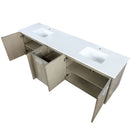 Lexora Fairbanks 80 " W x 20 " D Rustic Acacia Double Bath Vanity