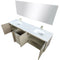 Lexora Fairbanks 80" W x 20" D Rustic Acacia Double Bath Vanity Cultured Marble Top with Faucet Set and 70" Mirror