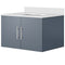 Lexora Geneva 30" W x 22" D Dark Grey Bath Vanity and Marble Top