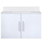 Lexora Geneva 30" W x 22" D Glossy White Bath Vanity and Marble Top