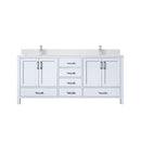 Lexora Jacques 72" W x 22" D Double Bath Vanity and Marble Top with Faucet Set