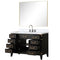 Lexora Laurel 48" W x 22" D Single Bath Vanity Carrara Marble Top with Faucet Set and 46" Mirror