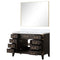 Lexora Laurel 48" W x 22" D Single Bath Vanity Carrara Marble Top and 46" Mirror