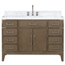 Lexora Laurel 48" W x 22" D Single Bath Vanity Carrara Marble Top and Faucet Set