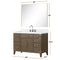 Lexora Laurel 48" W x 22" D Single Bath Vanity Carrara Marble Top with Faucet Set and 46" Mirror