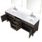 Lexora Laurel 84" W x 22" D Double Bath Vanity Carrara Marble Top with Faucet Set and 36" Mirrors