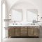 Lexora Laurel 84" W x 22" D Double Bath Vanity and Carrara Marble Top