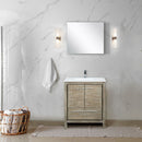 Lexora Lafarre 24" W x 20" D Rustic Acacia Bath Vanity and Marble Top