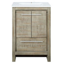 Lexora Lafarre 24" W x 20" D Rustic Acacia Bath Vanity and Marble Top