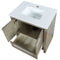 Lexora Lafarre 30" W x 20" D Rustic Acacia Bath Vanity and Marble Top