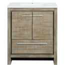 Lexora Lafarre 30" W x 20" D Rustic Acacia Bath Vanity and Marble Top