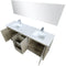 Lexora Lafarre 72" W x 20" D Rustic Acacia Double Bath Vanity Cultured Marble Top with Faucet Set and 70" Mirror