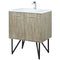 Lexora Lancy 30" W x 20" D Rustic Acacia Bath Vanity Cultured Marble Top with Faucet Set