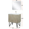 Lexora Lancy 30" W x 20" D Rustic Acacia Bath Vanity Cultured Marble Top with Faucet Set