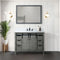 Lexora Marsyas 48" W x 22" D Ash Grey Bath Vanity and Marble Countertop