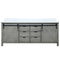 Lexora Marsyas 80" W x 22" D Ash Grey Double Bath Vanity Marble Countertop