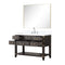 Lexora Norwalk 48 in W x 22 in D Single Bath Vanity with Carrara Marble Top Faucet Set and 46 in Mirror