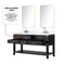 Lexora Norwalk 60 in W x 22 in D Double Bath Vanity and Carrara Marble Top