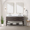 Lexora Norwalk 60 in W x 22 in D Double Bath Vanity with Carrara Marble Top and Faucet Set