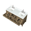 Lexora Norwalk 60 in W x 22 in D Double Bath Vanity with Carrara Marble Top and Faucet Set