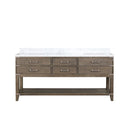 Lexora Norwalk 72 in W x 22 in D Double Bath Vanity and Carrara Marble Top