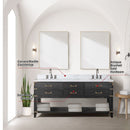 Lexora Norwalk 72 in W x 22 in D Double Bath Vanity with Carrara Marble Top and Faucet Set