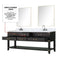 Lexora Norwalk 80 in W x 22 in D Double Bath Vanity and Carrara Marble Top