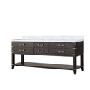 Lexora Norwalk 80 in W x 22 in D Double Bath Vanity and Carrara Marble Top