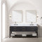 Lexora Norwalk 80 in W x 22 in D Double Bath Vanity with Carrara Marble Top and Faucet Set