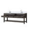 Lexora Norwalk 80 in W x 22 in D Double Bath Vanity with Carrara Marble Top and Faucet Set