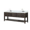 Lexora Norwalk 84 in W x 22 in D Double Bath Vanity with Carrara Marble Top and Faucet Set